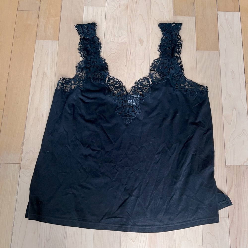 Cami NYC Jersey & Lace Tank